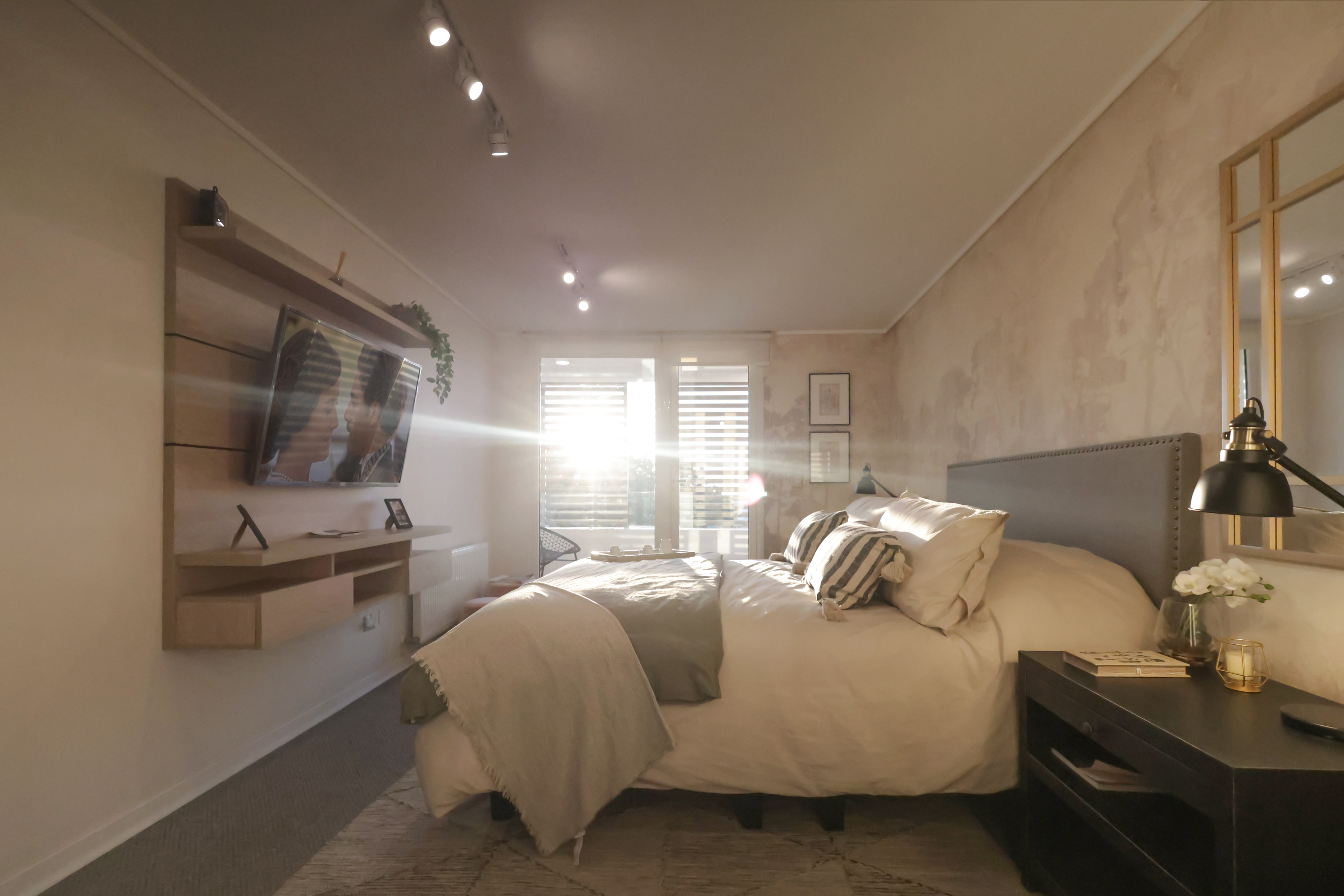 Interior de dormitorio para hero de proyectos Crillón